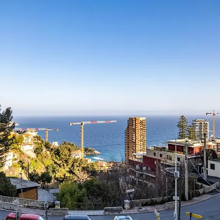 The White House Beausoleil- Monaco Border Waterfall & View Of Sea And Monaco Villa